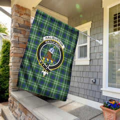 Haliburton Tartan Crest Garden Flag
