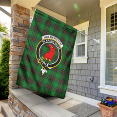 Halkerston Tartan Crest Garden Flag