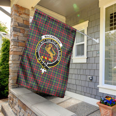 MacKintosh Hunting Modern Tartan Crest Garden Flag