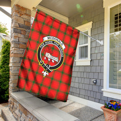 McDonald of Sleat Tartan Crest Garden Flag