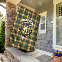 McMillan Old Modern Tartan Crest Garden Flag