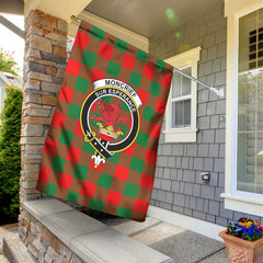 Moncrief Tartan Crest Garden Flag