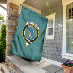 Montgomery Ancient Tartan Crest Garden Flag