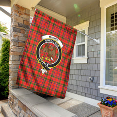 Munro Modern Tartan Crest Garden Flag