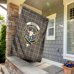 Murray of Atholl Weathered Tartan Crest Garden Flag