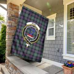 Rose Hunting Modern Tartan Crest Garden Flag