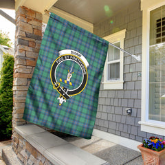 Shaw Ancient Tartan Crest Garden Flag