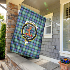 Sutherland Old Ancient Tartan Crest Garden Flag