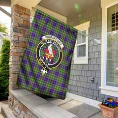 Whitefoord Tartan Crest Garden Flag