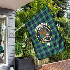Abercrombie Tartan Crest Garden Flag