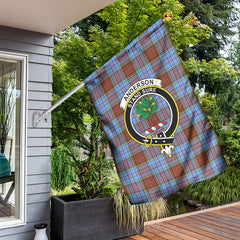 Anderson Modern Tartan Crest Garden Flag