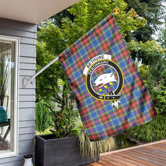 Bethune Modern Tartan Crest Garden Flag
