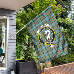 Brisbane Tartan Crest Garden Flag