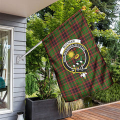 Buchan Modern Tartan Crest Garden Flag