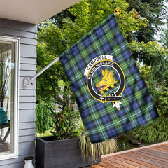 Campbell Argyll Ancient Tartan Crest Garden Flag