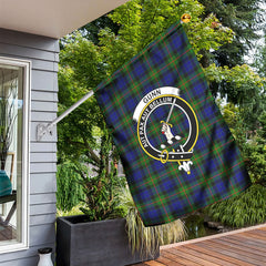 Gunn Modern Tartan Crest Garden Flag