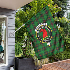 Halkerston Tartan Crest Garden Flag