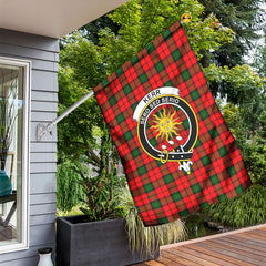 Kerr Modern Tartan Crest Garden Flag
