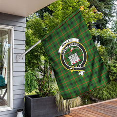 Kincaid Tartan Crest Garden Flag