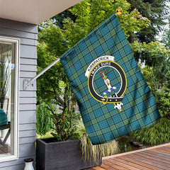 Kirkpatrick Ancient Tartan Crest Garden Flag