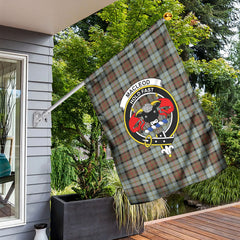 MacLeod of Harris Weathered Tartan Crest Garden Flag