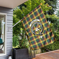 MacMillan Old Modern Tartan Crest Garden Flag