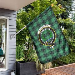 McArthur Ancient Tartan Crest Garden Flag