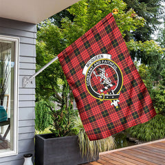 McQueen Modern Tartan Crest Garden Flag