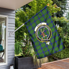 Rollo Modern Tartan Crest Garden Flag