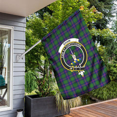 Shaw Modern Tartan Crest Garden Flag