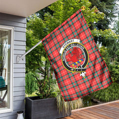Stewart (Stuart) of Bute Tartan Crest Garden Flag
