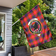 Tweedie Tartan Crest Garden Flag