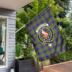 Whitefoord Tartan Crest Garden Flag