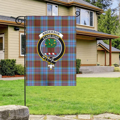 Anderson Modern Tartan Crest Garden Flag