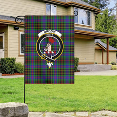 Brodie Hunting Modern Tartan Crest Garden Flag
