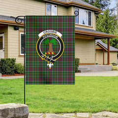 Crosbie Tartan Crest Garden Flag