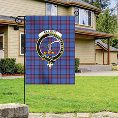 Elliott Modern Tartan Crest Garden Flag