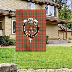 McAulay Ancient Tartan Crest Garden Flag