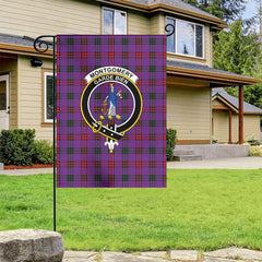 Montgomery Modern Tartan Crest Garden Flag