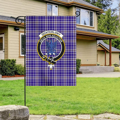 Ochterlony Tartan Crest Garden Flag