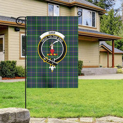 Orr Tartan Crest Garden Flag
