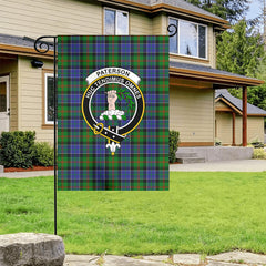 Paterson Tartan Crest Garden Flag
