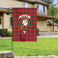 Ruthven Modern Tartan Crest Garden Flag