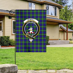 Sempill Modern Tartan Crest Garden Flag