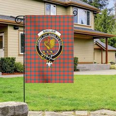 Sinclair Ancient Tartan Crest Garden Flag
