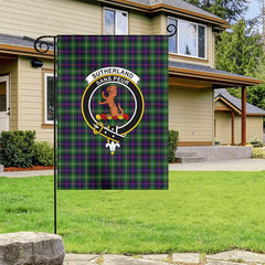 Sutherland Modern Tartan Crest Garden Flag