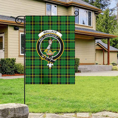 Wallace Hunting Modern Tartan Crest Garden Flag