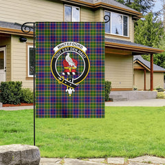 Whitefoord Tartan Crest Garden Flag