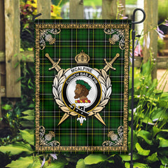 McAlpine Modern Tartan Crest Garden Flag - Celtic Thistle Style