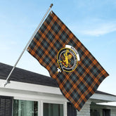 Broun Ancient Tartan Crest House Flag